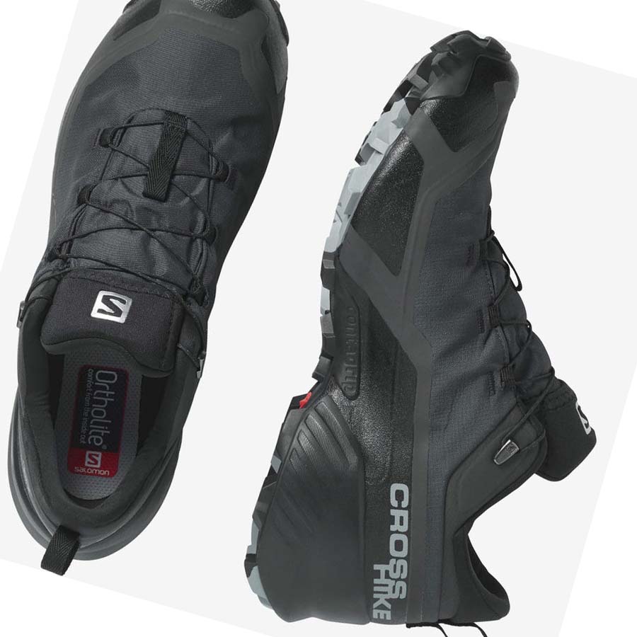 Salomon CROSS HIKE GORE-TEX Erkek Yürüyüş Ayakkabısı Siyah | TR 3609LIS